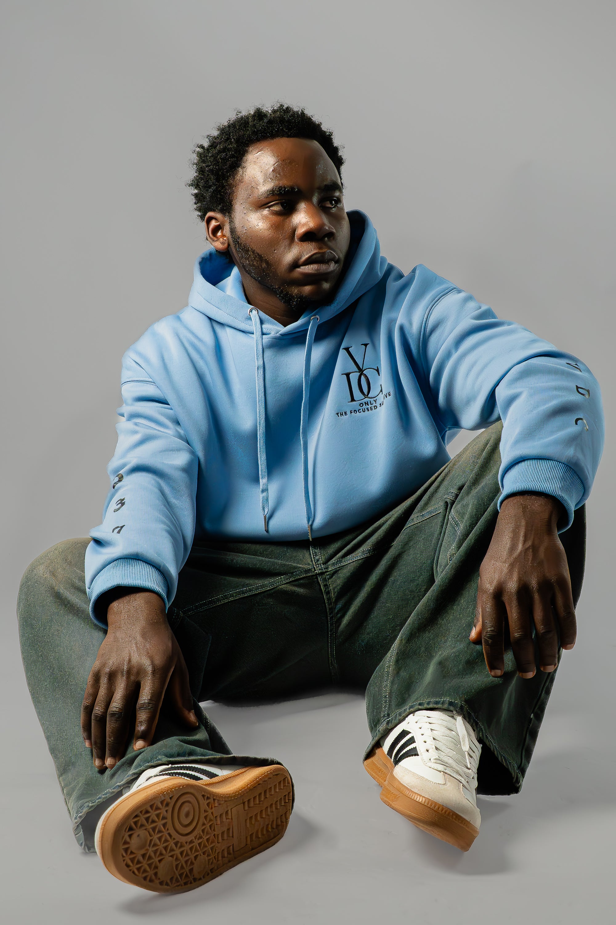 Hoodie VDC - Ice Blue