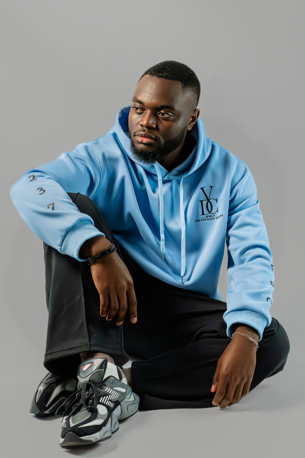 Hoodie VDC - Ice Blue