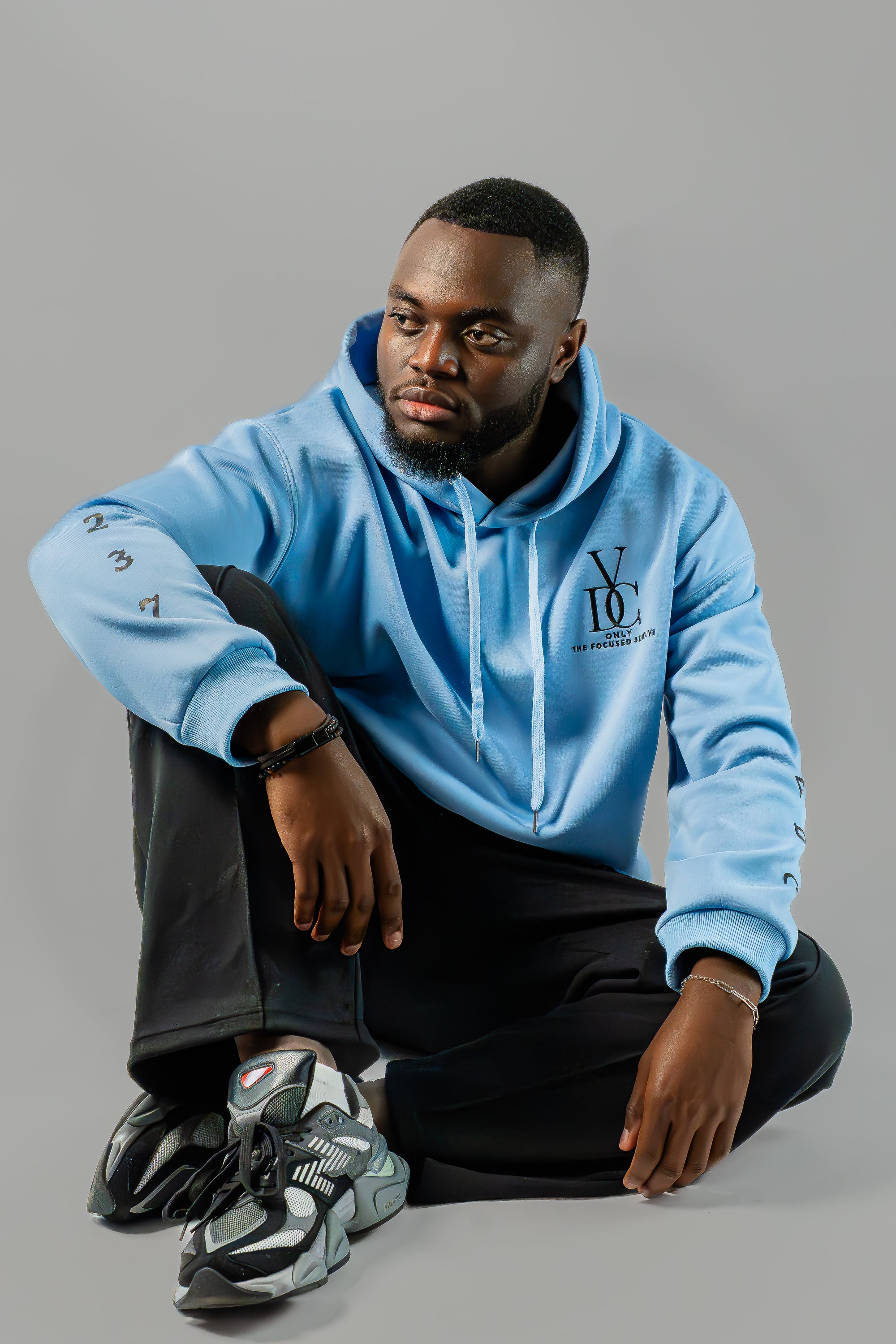 Hoodie VDC - Ice Blue