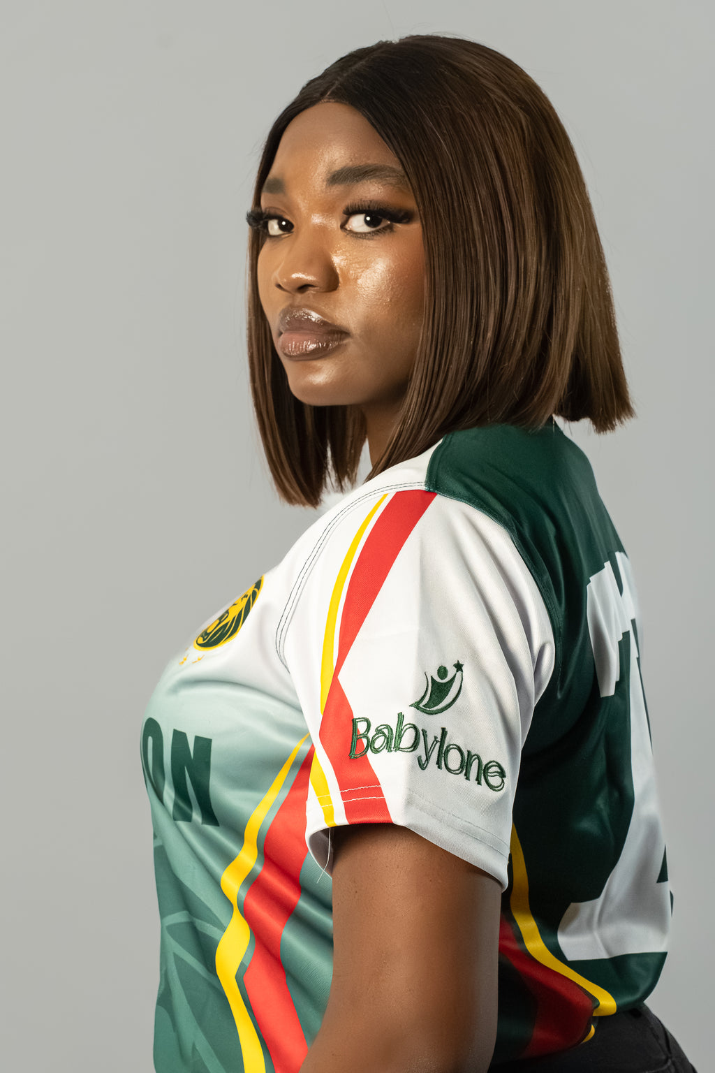 Cameroon Baseball Jersey, VDC Destiny - Red stripe