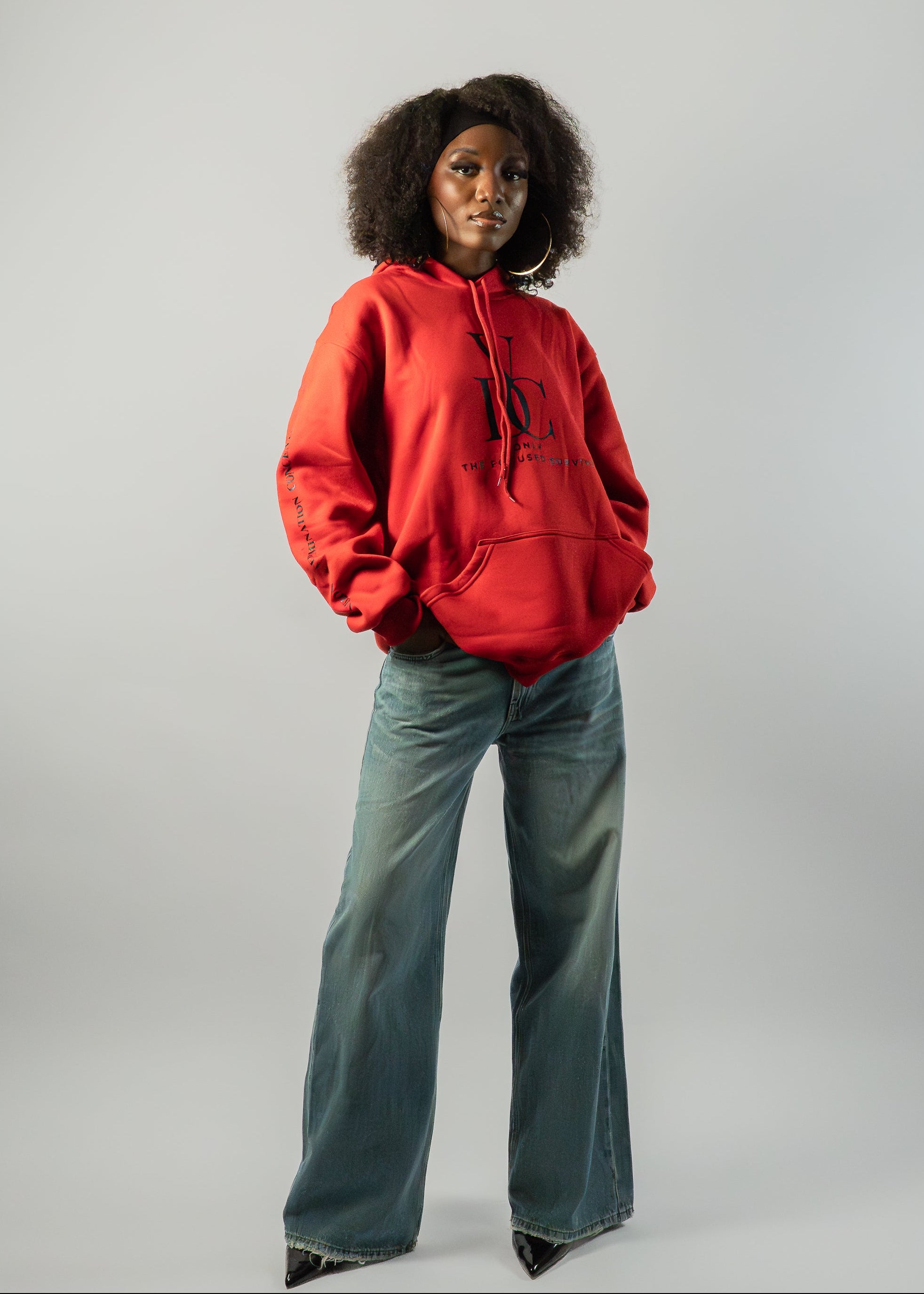 Hoodie VDC - Red Bold