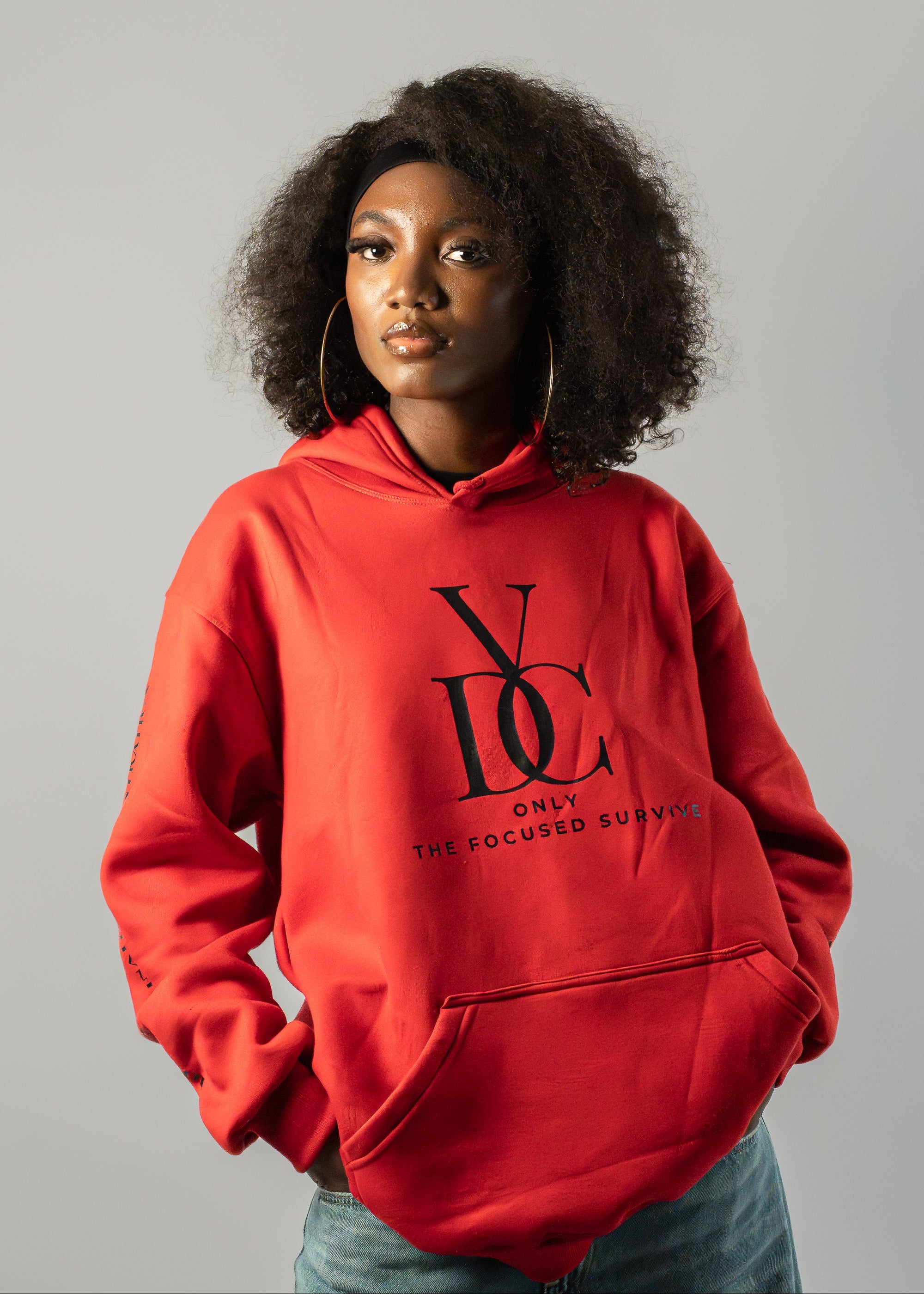Hoodie VDC - Red Bold