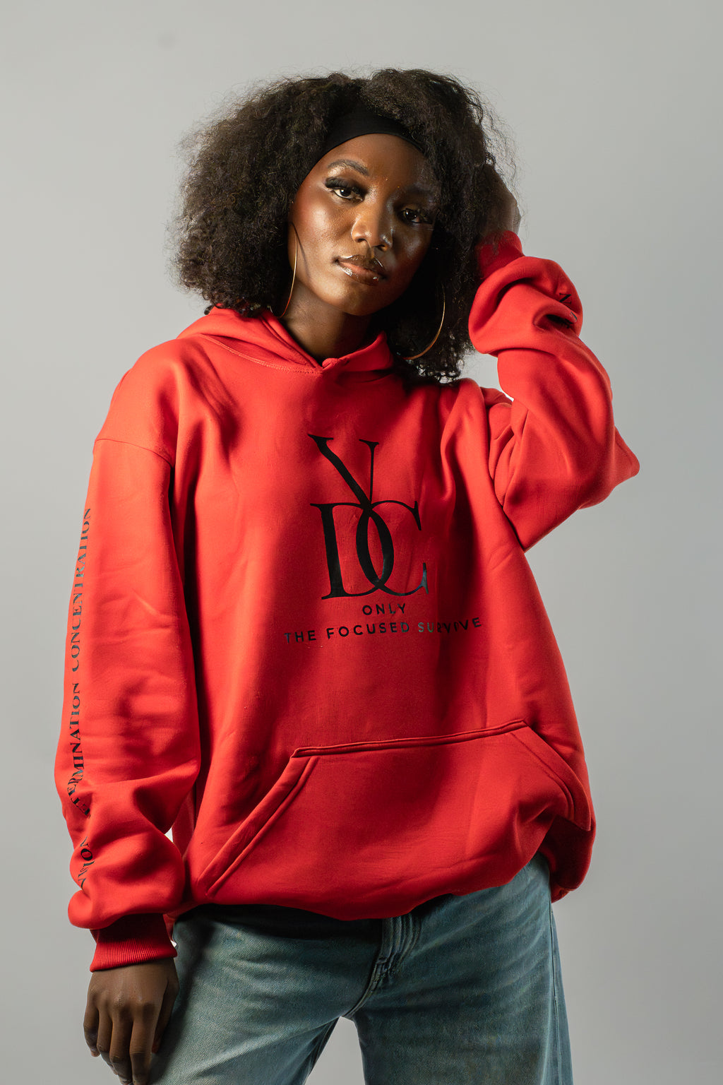 Hoodie VDC - Red Bold