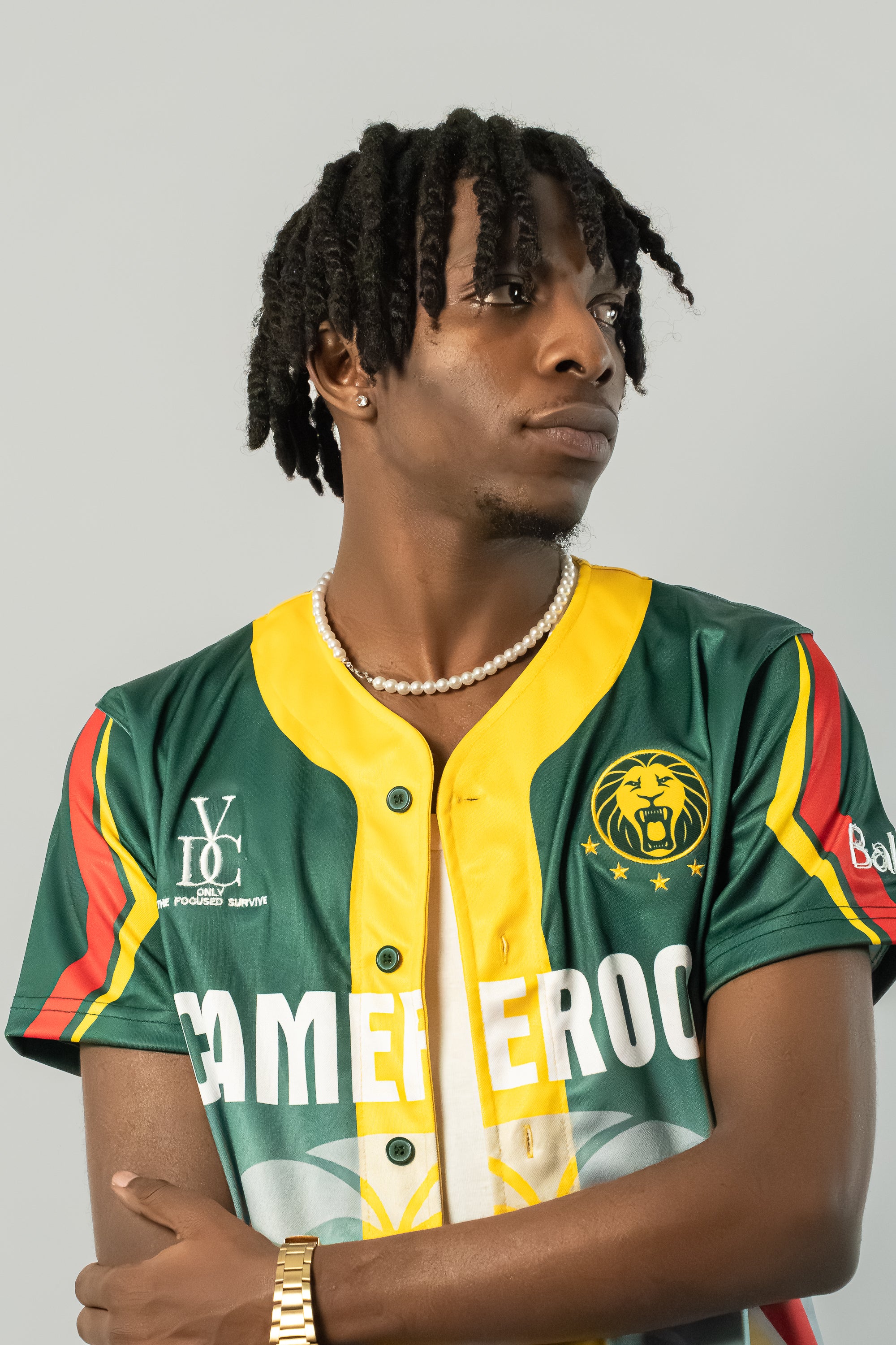 Cameroon Baseball Jersey, VDC Green Snow