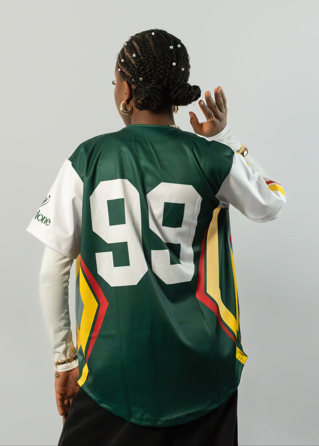 Cameroon Baseball Jersey, VDC Destiny - Yellow Stripe