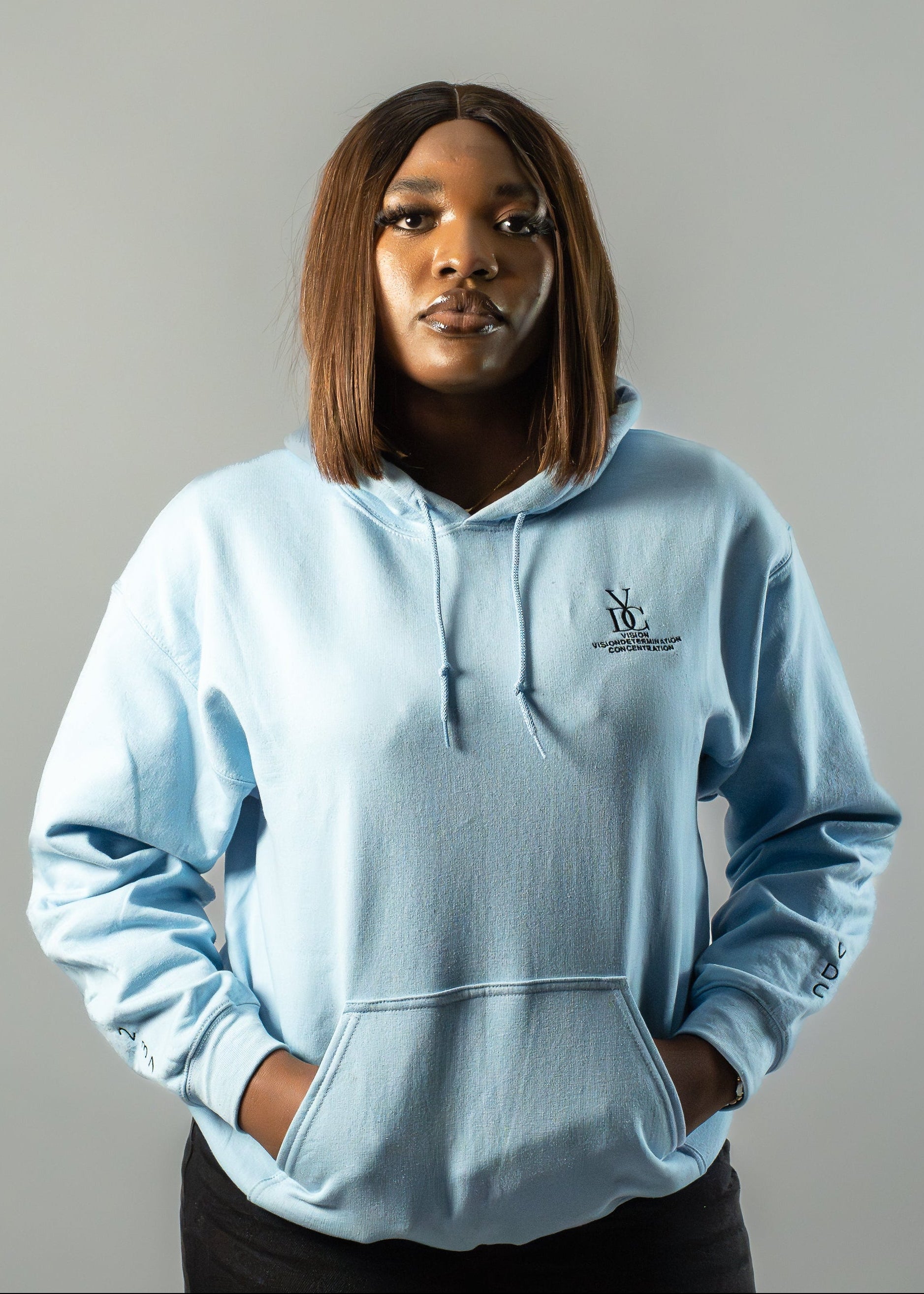 Hoodie VDC - Ice Blue