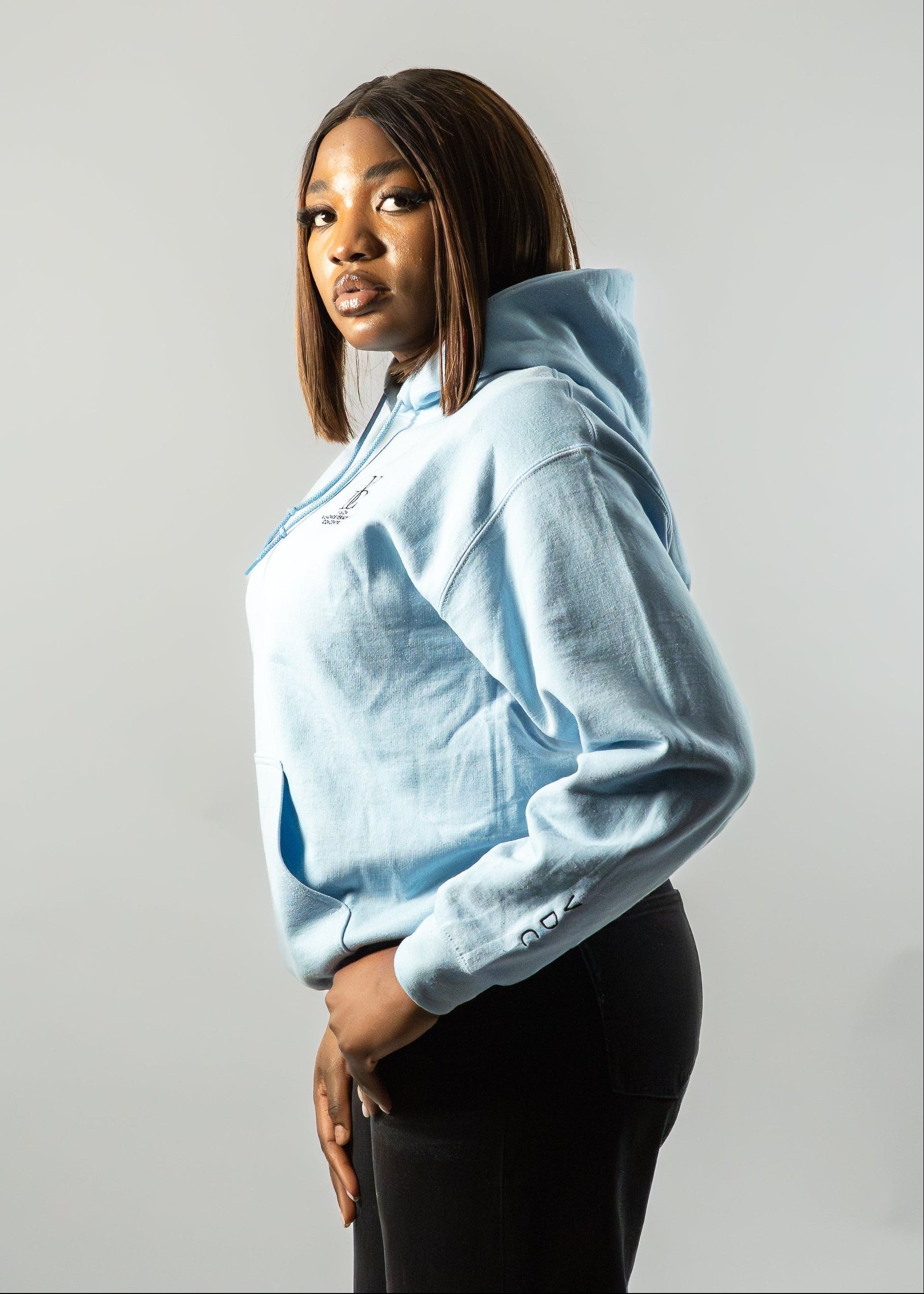 Hoodie VDC - Ice Blue