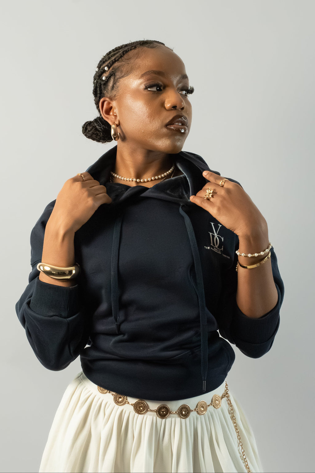 Hoodie VDC- Deep Navy