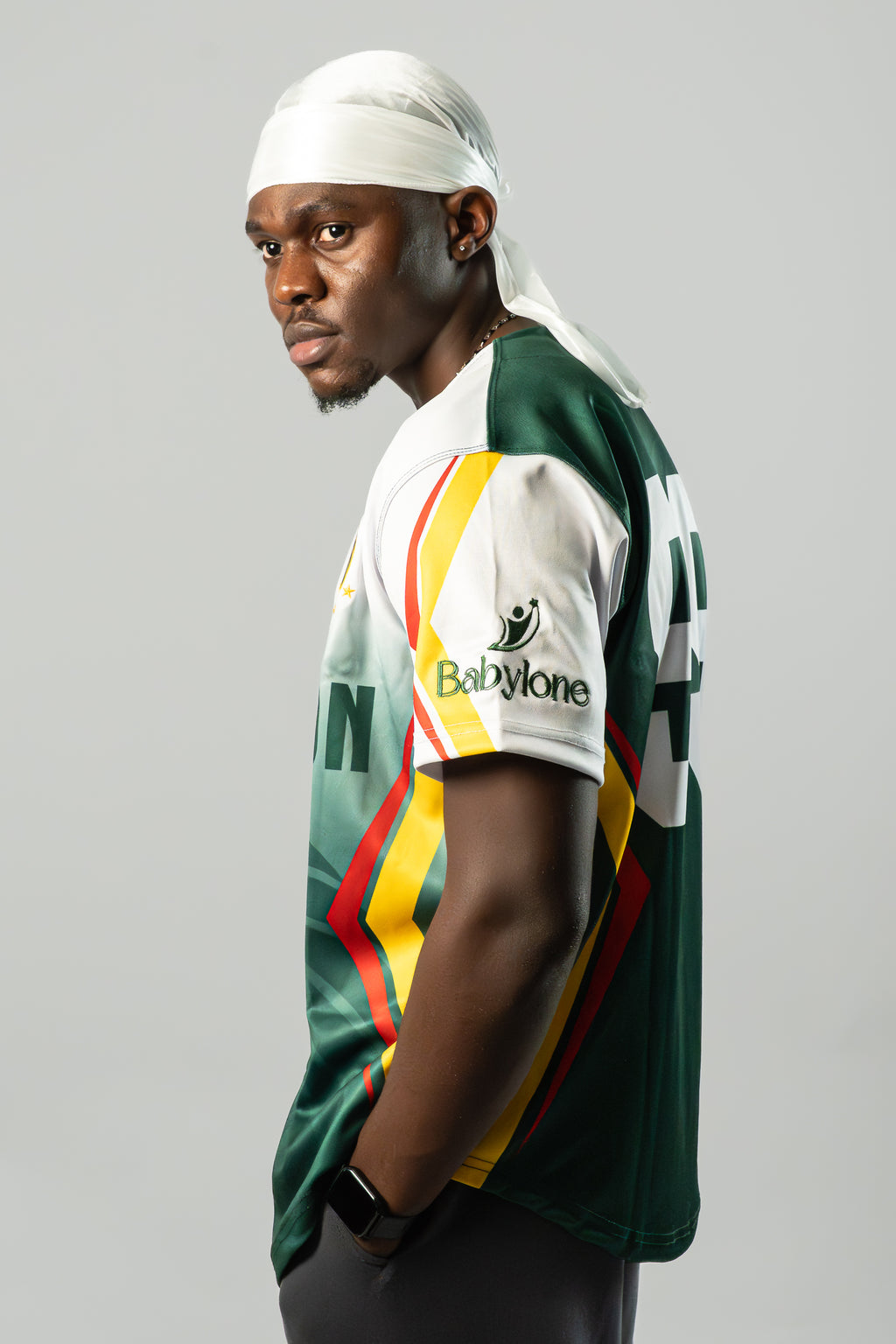 Cameroon Baseball Jersey, VDC Destiny - Yellow Stripe