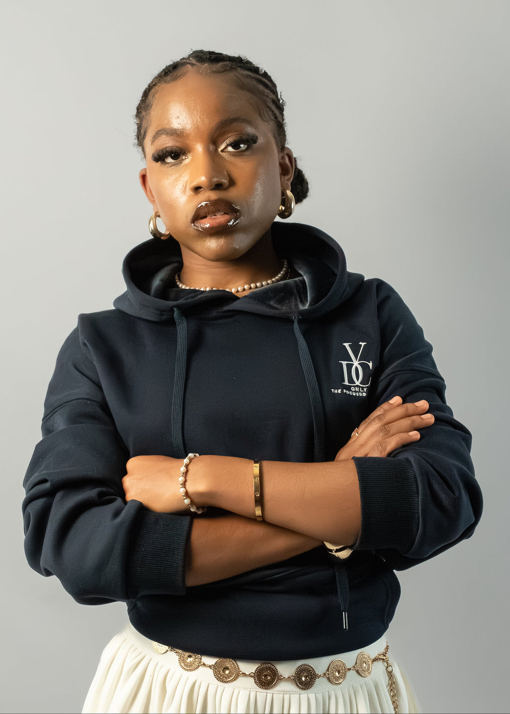 Hoodie VDC- Deep Navy